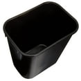 thumbnail image 4 of Rectangular Plastic Office Wastebasket, 14.4"L x 10.3"W x 15"H, 7 Gallon, Black, Easy to Clean, Pack of 2 Trash Bins, 4 of 12