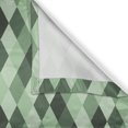thumbnail image 4 of Ambesonne Geometric Rhombus Window Valance, Green Hues Argyle, 54" X 18", Pale Green Dark Green, 4 of 5