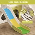 thumbnail image 5 of KORIMEFA 9-in-1 Jungle Toddler Slide, Baby Slide Playset with Double Slides, Basketball Hoop, Tunnel, Telescope, Tree House Design Outdoor Indoor Slide Playset for Kids Age 1-4, 5 of 12