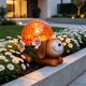 thumbnail image 4 of Solar-powered Luminous Animals Lamp Crystal Ball Animals Figurine Resin Garden Garden Decoration Lamp, 4 of 6