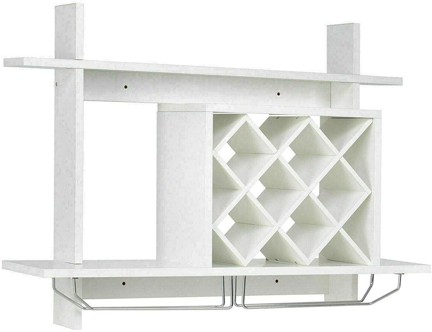 Aohuada White Wine Rack WallMounted Wine Living Room Hanging