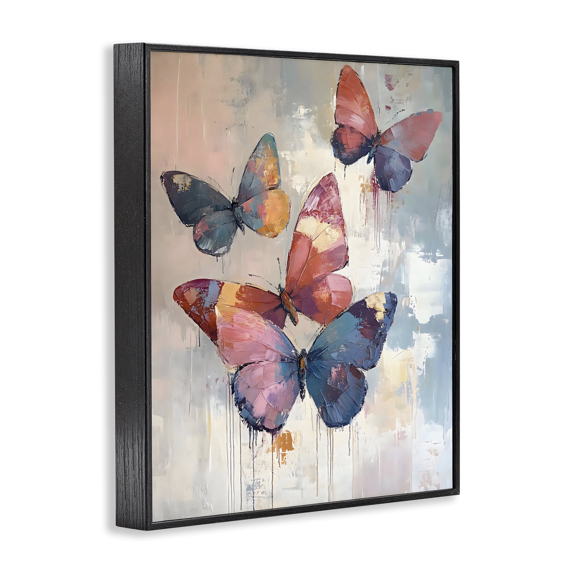 Stupell Industries Butterfly Beauty in Flight Black Framed Giclee Art, design by Creative Studio