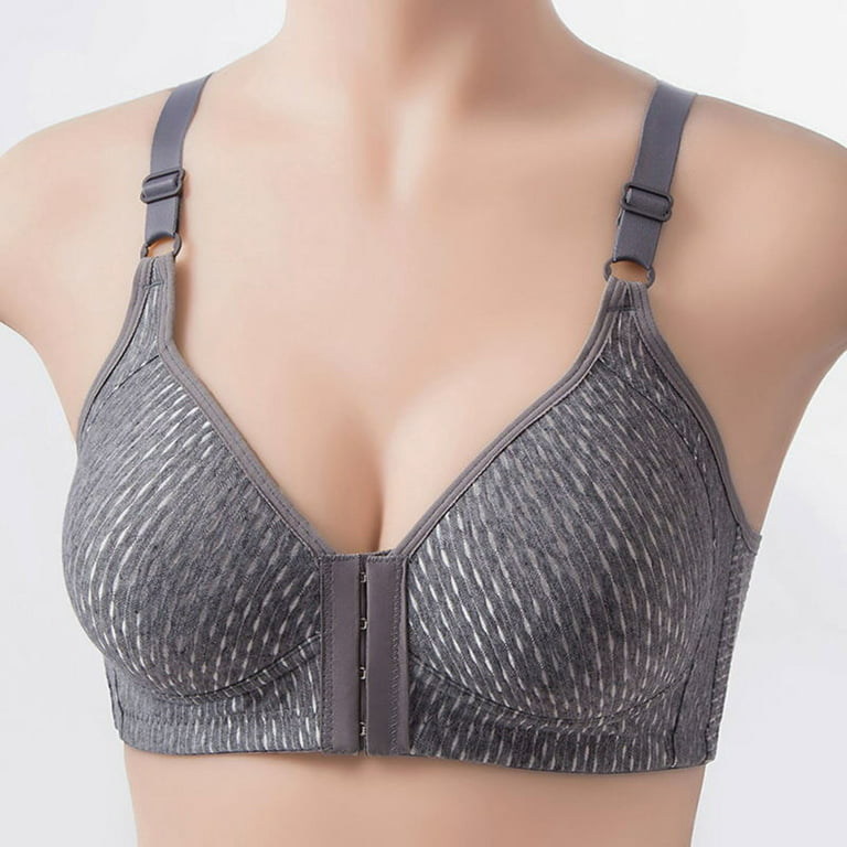 Samickarr Plus Size Compression Bras For Women Post Surgery Front Closure  Women'S Bra Wire Free Underwear One-Piece Bra Everyday Underwear 