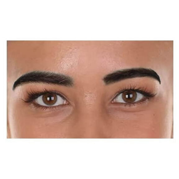 HPO Adult Unisex Fake Human Hair Self Adhesive Bushy Eyebrows | Novelty False Facial Hair | Costume Accessory