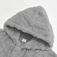 thumbnail image 7 of cfhntfmh Mens Sherpa Fleece Hoodies Pullover Big and Tall Casual Hooded Fall Winter Solid Color Warm Sweatshirt Clothes（Gray,X-Large), 7 of 7