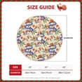 thumbnail image 2 of Xecao Snake Pattern Christmas Tree Skirt Holiday Part Decorations for Christmas Tree, Farmhouse Christmas Decor Xmas Holiday Home Party Decorations-36", 2 of 6
