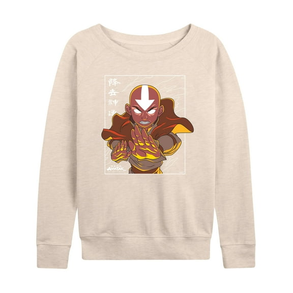 Avatar - The Last Airbender - Avatar State Aang - Women's Lightweight French Terry Long Sleeve Shirt