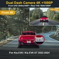 thumbnail image 5 of Fitcamx 4K Dual Dash Cam for 2022 - 2025 Kia EV6 GT GT-Line Light Wind, Integrated OEM Style, Front 2160P+Rear 1080P Resolution, 128GB Card, 5 of 6
