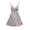 Grey, variant on Yuncity Women's Nightgowns Satin Silk Elegant Lace Trim Camisole Nightdress Slit Built In Bra Comfortable Pajamas Pjs Sleepwear Soft M-Xxl