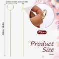 thumbnail image 4 of 20Pcs Gold Floral Card Holder Clip,Metal Floral Place Card Holder, 12 Inch Round Flower Picks for Wedding, Metal Wire Floral Place Card Holder, 4 of 8