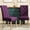 Purple, variant on Grey Polyester Upholstered Parsons Dining Chair Set / Offer Soft Seating