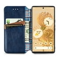 thumbnail image 5 of TECH CIRCLE Case for Google Pixel 8,PU Leather Folio Wallet Cover Slim Premium Retro Stylish Case ID Credit Card Slots Stand Kickstand Magnetic Closure Cover Designed for Google Pixel 8,Blue, 5 of 5