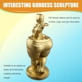 thumbnail image 5 of Losing Weight Slimming Goddess Statue Decorative Figurines Sculpture Model Bedroom Yoga Gym Gymnasium Ornament Gold, 5 of 9