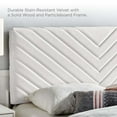 thumbnail image 5 of Roxanne Performance Velvet Twin Platform Bed, 5 of 7