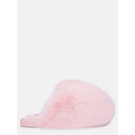 Wonder Nation Toddler, Little & Big Girls Faux Fur Puff Slippers