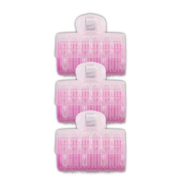 Herramienta para peinar el cabello Rodillo para el cabello con pinzas, paquete de 3 (tamaño pequeño) Ormromra HMJM324