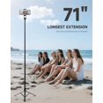 thumbnail image 3 of Trípode para teléfono y selfie stick RISEOFLE 180 cm con mando a distancia, 3 of 6