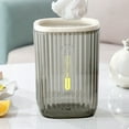 thumbnail image 6 of Transparent Press Ring Desktop Trash Bin for Office and Makeup Table,Clear Small Waste Paper Basket for Coffee Table and Bedside,Decorative Storage Bin for Home and Campus to Keep Counter Tidy, 6 of 7