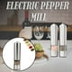thumbnail image 1 of Molinillo de pimienta automático de acero inoxidable | Molino eléctrico de sal y especias | Operación con un solo botón | Fácil de limpiar | Diseño redondo moderno y elegante | Versátil para hierbas, 1 of 8