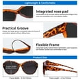 thumbnail image 6 of TINHAO Polarized Sunglasses Over Glasses, Wrap Around Cat Eye Sun Glasses Fit Go Over Shades for Driving, 6 of 7