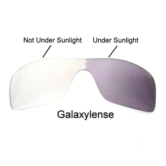 Galaxy Replacement Lenses for Oakley Batwolf Photochromic Transition Change To Darker Grey Color