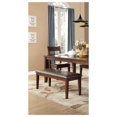 Dining Bench with BiCast Vinyl Padded Seat, Cherry