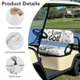 thumbnail image 5 of Garronmavis Golf Club White Golf Cart Seat Covers Keeps Comfortable Golf Cart Elastic Seat Covers Breathable Air Decor Accessories Universal Fit No Stapler Needed, 5 of 6