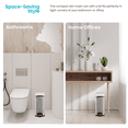 thumbnail image 2 of Home Zone Living 3 Gallon Slim Stainless Steel Trash Can with Step Pedal and Soft-Close Lid, 2 of 7