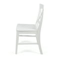 thumbnail image 3 of GDF Studio Truda Indoor Farmhouse Acacia Wood Dining Chairs, White Finish, 3 of 7
