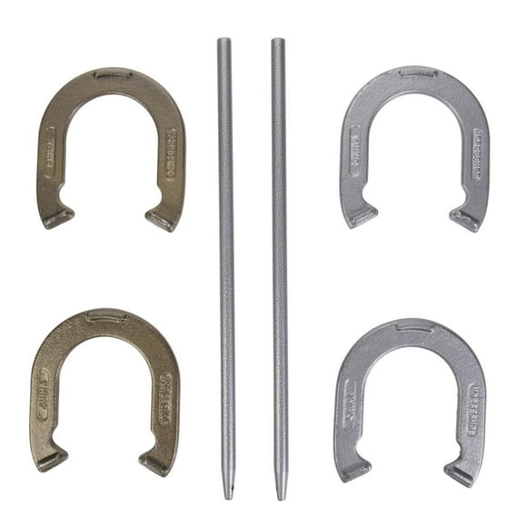 Triumph Outdoor Steel Horseshoes Backyard Game Set
