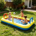 thumbnail image 4 of Inflatable Children's Pool for Backyard Easy Setup with Built In and Gentle Water Depth for Toddlers and Kids, 4 of 6