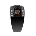 thumbnail image 5 of Womens Light Black Ring Anillo Para Mujer Stainless Steel Ring in Brown Celia, 5 of 5