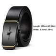 thumbnail image 2 of Vintage Luxury Design  Man Automatic Buckle Belt Waistband Waist Strap Business Leather Belt BLACK, 2 of 8