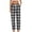 Black, variant on Posijego Womens Plaid Pajama Pants Drawstring Waist Casual Sleep Pants Wide Leg Lounge Pants with Pockets