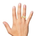 thumbnail image 4 of CARATS FOR YOU 1/6cttw White Natural Diamond Men's Solitaire Wedding Band Ring In 14K Yellow Gold Plated (0.16 Carat, I-J Color, I2-I3 Clarity), Ring Size-5.5, 4 of 6
