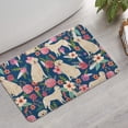 thumbnail image 2 of Golden Retriever and Pioneer Flower Bathroom Rugs Mat,Non Slip Microfiber Bathroom Rug,Rubber Backing,Soft Bathroom Mats for Bathroom Floor,Tub and Shower,17x27in(43x68cm), 2 of 5