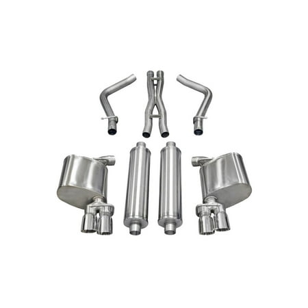 Corsa 11-13 Dodge Charger R/T 5.7L V8 Polished Xtreme Cat-Back (Best Exhaust For Dodge Charger Rt)