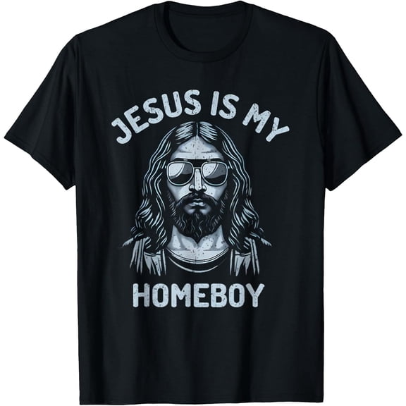Men's Tee Jesus is My Homeboy Funny Christian T-Shirt, Comfortable Breathable Soft Tee, Men's 100% Cotton T-Shirt 180gsm