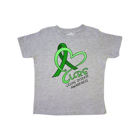 

Inktastic Cure- Celiac Disease Awareness heart-shaped ribbon Gift Toddler Boy or Toddler Girl T-Shirt