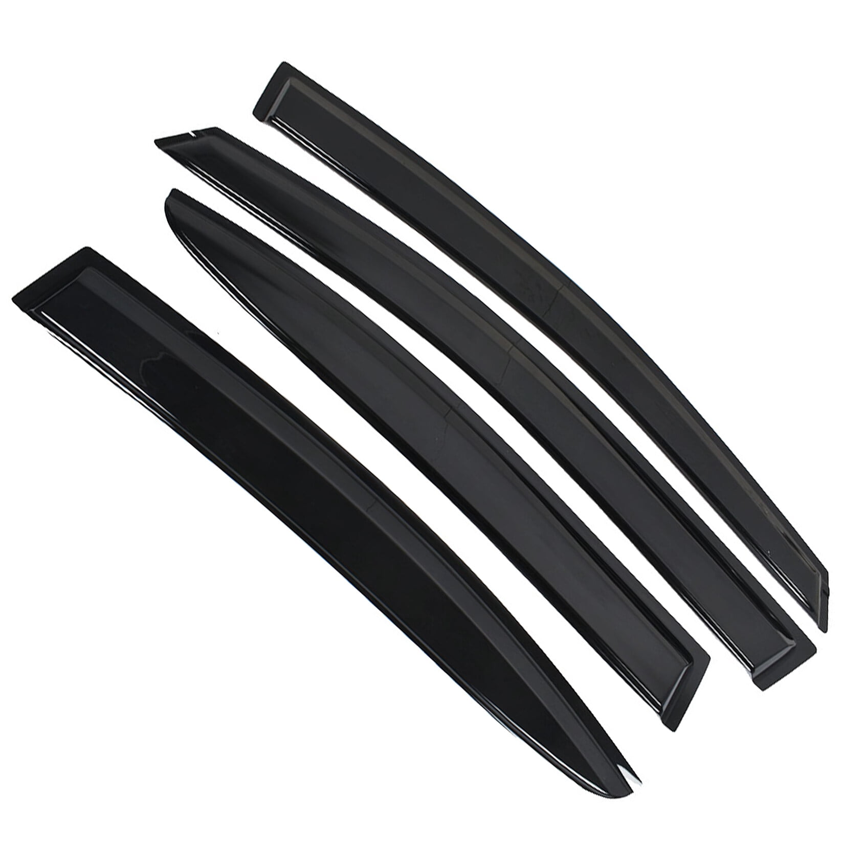 Genrics Black Tinted Trim Window Visor Deflector Vent Visor Window Visors Rain Guard Shade Deflector Replacement for Subaru WRX STI 2015 2016 2017 2018 2019 Sedan 4-Door