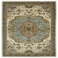 thumbnail image 2 of Oriental Weavers Andorra Area Rug - 2451B - 3'3" x 5'2" - in Ivory/ Blue - Vintage Inspired, Stain Resistant, Family and Pet Friendly , Entrway, Bedroom Rug, 2 of 4