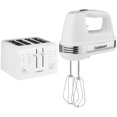 thumbnail image 1 of Tostadora y batidora de mano Cuisinart CPT-142P1 de 4 rebanadas, color blanco, 1 of 7