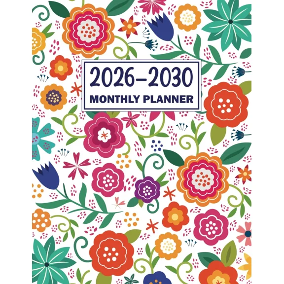 2026-2030 Monthly Planner: Two Pages Per Month 5-Year Schedule Organizer From Ja