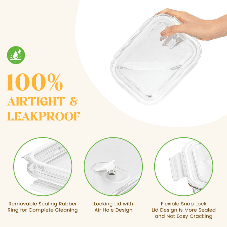 Wholesale 1040ml 34oz Lunch Box Solid Glass Food Storage Meal Preparation  Container with Leakproof Bisphenol a-Free Airtight Lid Microwave Frozen  Oven-Safe Glas - China Food Storage Containers and Glass Storage Tank price