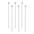 thumbnail image 1 of Unique Bargains 6' Metal Cocktail Toothpicks Round Bead Drink Picks Cocktail Skewers 6Pack, 1 of 7