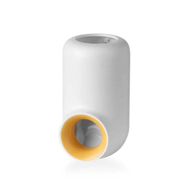 Wosthever Dispensador de de de montaje en pared Soporte de exprimidor dispensador automático de de Estantería de artículos Juegos de accesorios de baño Blanco amarillo Wosthever HA063043-02B