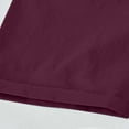 thumbnail image 6 of YYDGH High Waisted Cotton Linen Shorts for Women Casual Loose Pockets Elastic Waist Drawstring Comfy Beach Shorts Wine 3XL, 6 of 6