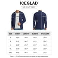 thumbnail image 5 of Iceglad Mens Full Zip Cardigan Sweaters Relax Fit Lapel Collar Raglan Sleeve Casual Ribbed Sweater, 5 of 11