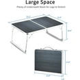 thumbnail image 6 of Foldable Laptop Table for Bed, Lap Desk Bed Desk, Breakfast Serving Bed Tray, Portable Mini Picnic Table Storage Space Laptop Desk Reading Holder(Dark Grey), 6 of 6