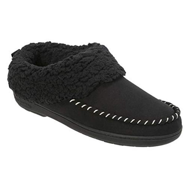 dearfoams women's quilted fleece clog memory foam slipper
